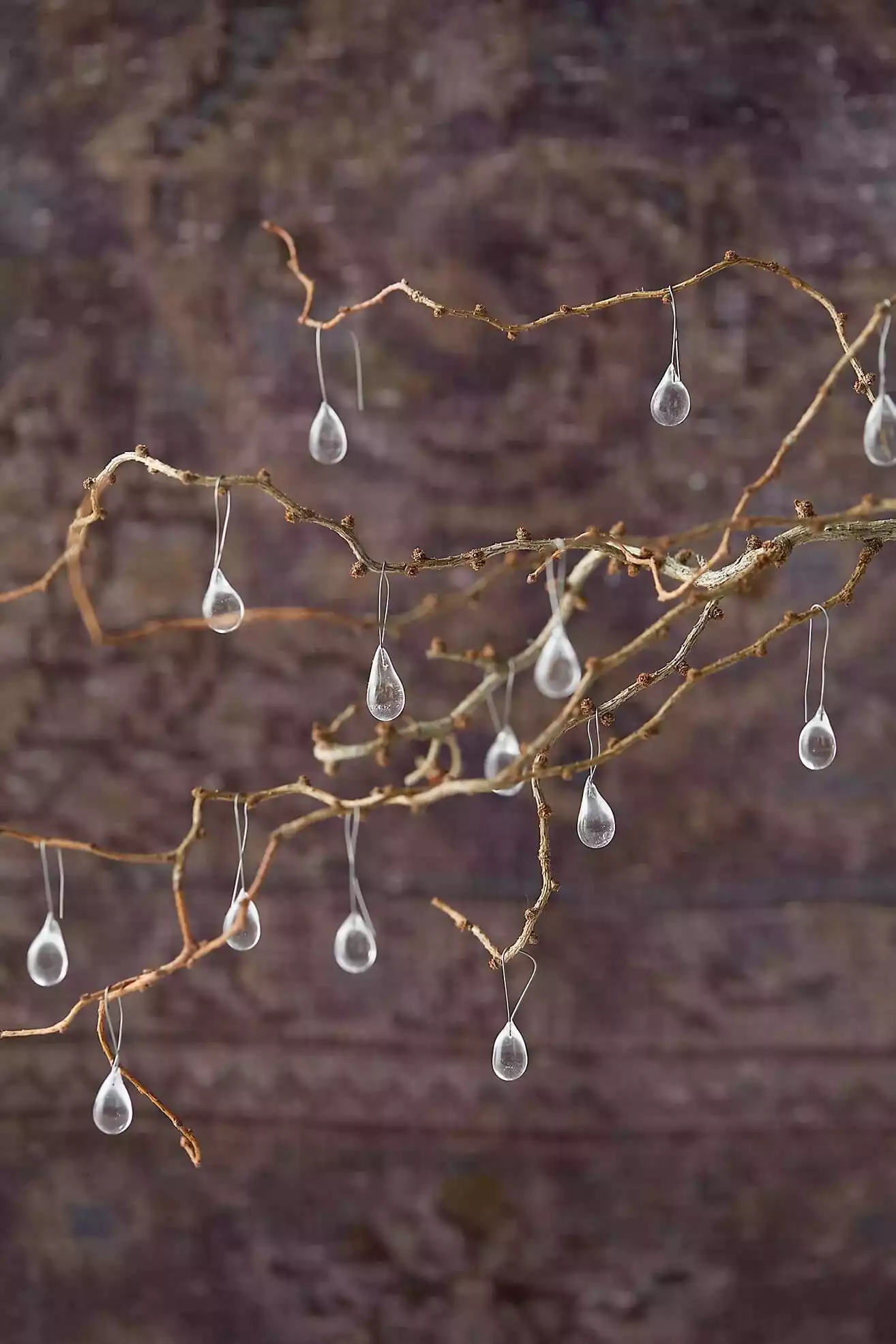 Mini Raindrop Glass Ornaments | Anthropologie