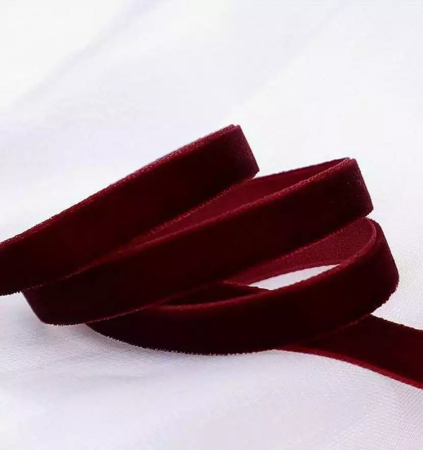 Burgundy Velvet Ribbon